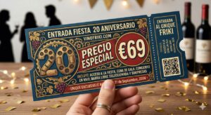 Entrada individual fiesta 20 aniversario